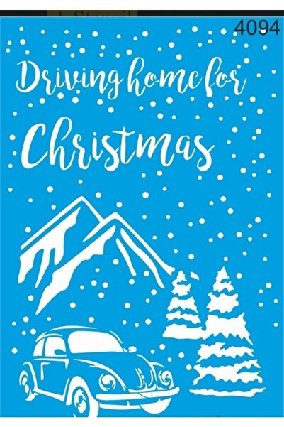 DERYA DESİNG ART Christmas Pattern Stencil Stencil St4094 20X30 cm
