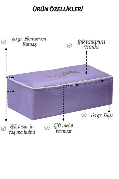 umbellatum 2 Adet Hurç Baza Altı 64x45x22 Cm Büyük Boy