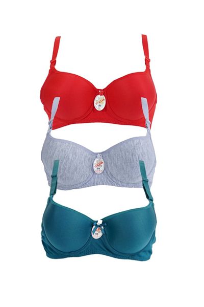 Tektaş Women's Padded Underwire 3-Piece Bra
