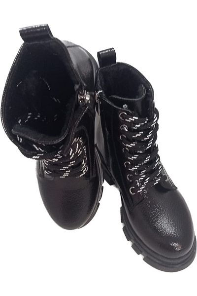 İpek Girl's Black Elsa Printed Light Sole Waterproof Boots