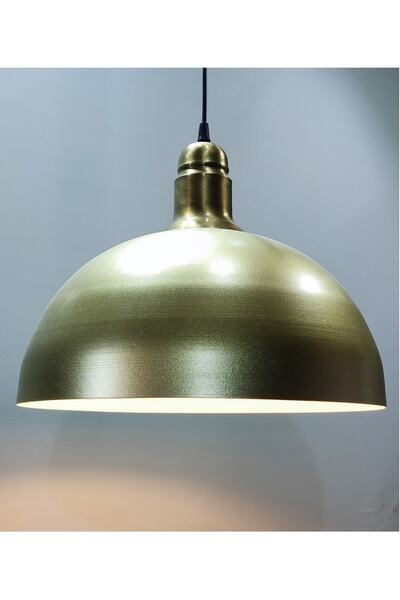 demet habek mylights Mylights Mat Gold Metal 40cm Retro Rustik Avize Eskitme ...