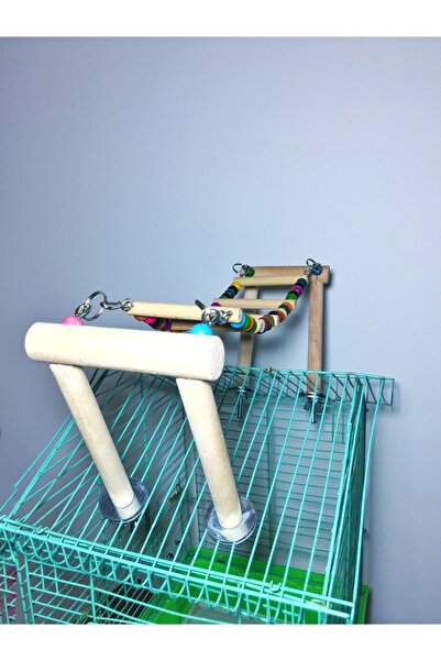 Ciko Kafes Cage Swing Toy with Bridge for Birds