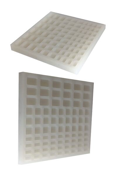 Nana Minyatür Inşaat Maketleri Için 1/12 Ölçekli 3 Lü Yer Taşı Silikon Kalıp