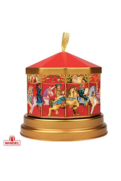 WINDEL Carousel Christmas World Müzik Kutusu Ve 150 Gr Pralin Çikolata