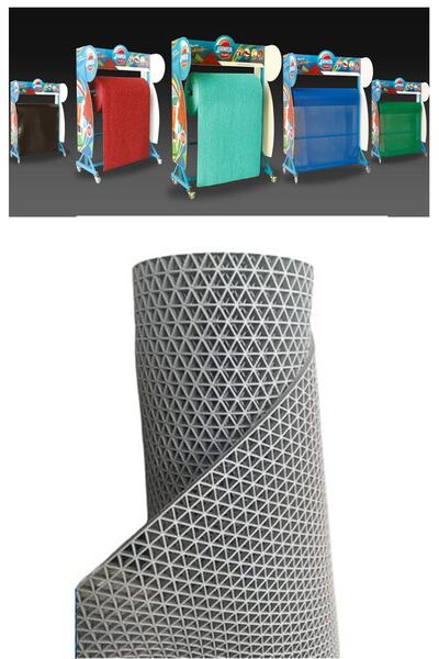 Gardenya Z Mat Yıldız Kaydırmaz Pvc Paspas Iç - Dış Islak Zemin Gri