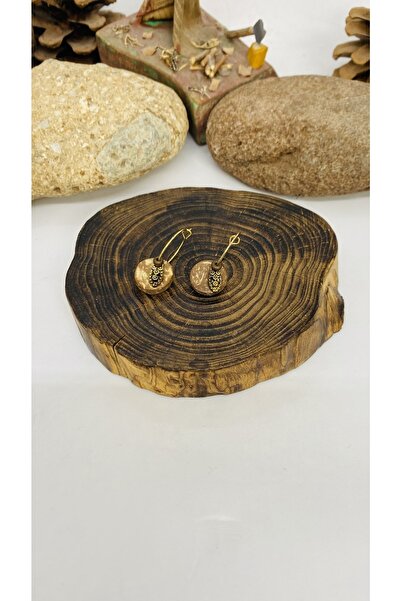 Porsuk Alternatif Handmade Ethnic Authentic Coconat Women's Earrings