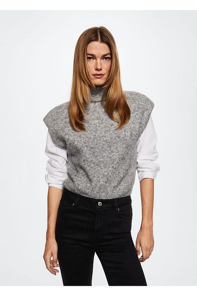 MANGO Woman Mid Waist Flared Jeans