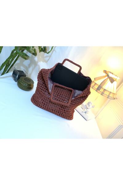 ÇANTA Red Color Wicker