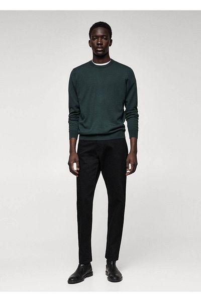 MANGO Man Πλένεται πουλόβερ από μαλλί Merino