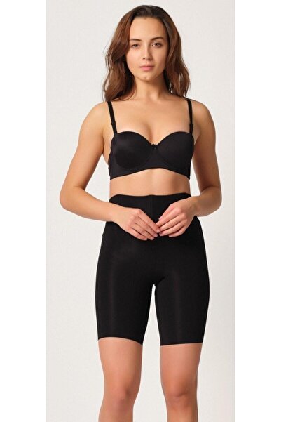 Emay ЧОРНИЙ 2927 З декольте на спині, балетки та лазерним корсетом