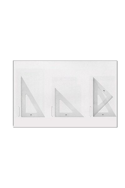HATAS 45-60 Degree Plastic Student Miter Set - 30 cm 0807
