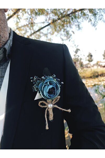 ecrin tuhafiye hobi Mavi Damat Yaka Çiçeği