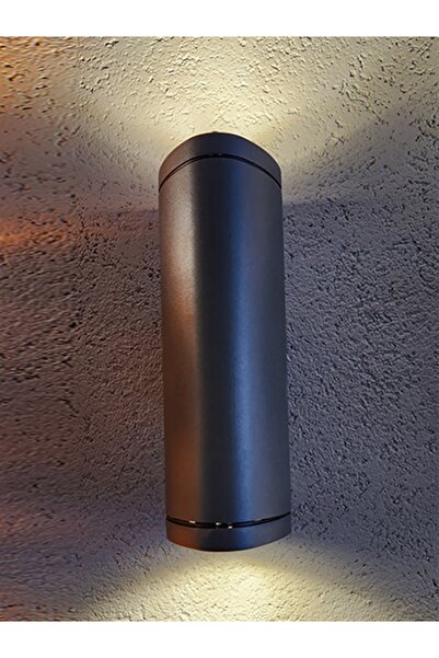 LED PROJEM Dış Mekan Çift Yön Döküm Aplik Antrasit Gu10 Noche Roma Nch1870