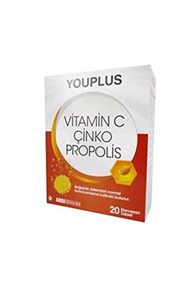 Youplus Vitamin C Çinko Propolis 20 Efervesan Tablet