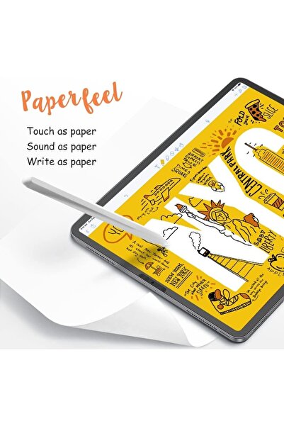 TEKNETSTORE Apple Ipad Pro 4th Generation 2022 11" Inch M2 Compatible Paperlike Nano Shatterproof Screen Protector Paper Feel