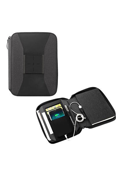 Genel Markalar Powerbank 5000 Mah Wireless Kumaş Kaplı Defter Organizer