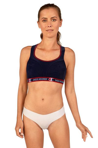Champion Sport-BH - Dunkelblau - Mit Slogan