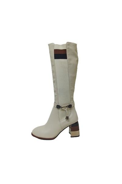 Guja Bej Kadın Çizme Bot Ayakkabı