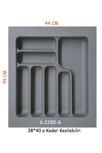 STARAX S-2285 Plastik Kaşıklık 50 Cm Gri