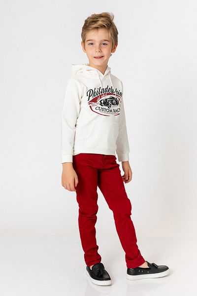 incity Boy's Burgundy Trousers