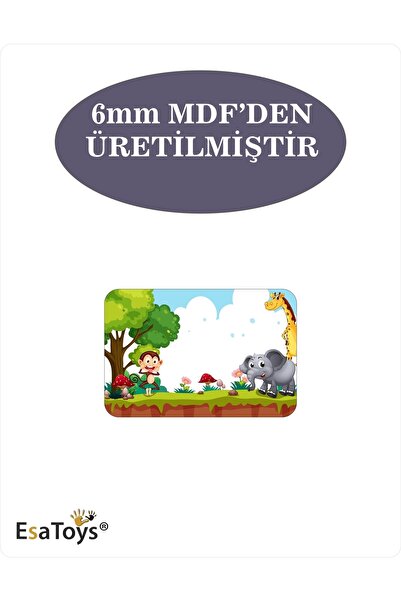 esatoys Ahşap Çocuk Puzzle 6 Parça