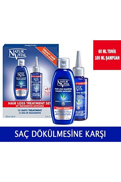 Natur Vital Natural Vital Hair Loss Treatment Tonik 60ml 100ml Şampuan Yağlı