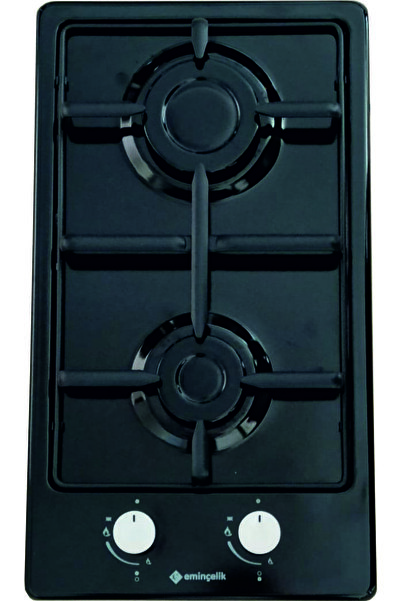 Eminçelik Ec-ah 4120 Be30 Ng Siyah Emaye Ankastre Domino Ocak