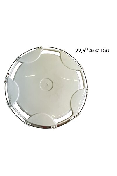 gcstore 1 Adet Arka Düz 22,5" Beyaz Plastik Travego Model Jant Kapağı Tır / Kamyon / Otobüs