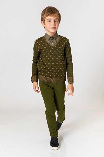 incity Boy's Khaki Sweater
