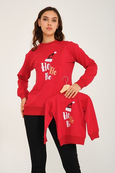 EYLÜL ELİF BUTİK Eylul Elif Boutique Ho Ho New Year Concept Patterned Family Set (Products are Single Price.)
