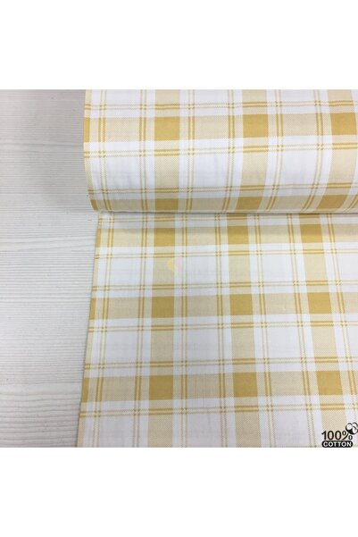 Renk Tekstil Ekose Desenli %100 Pamuk Poplin Kumaş