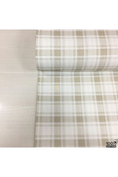 Renk Tekstil Ύφασμα ποπλίνα με καρό σχέδιο 100% βαμβάκι