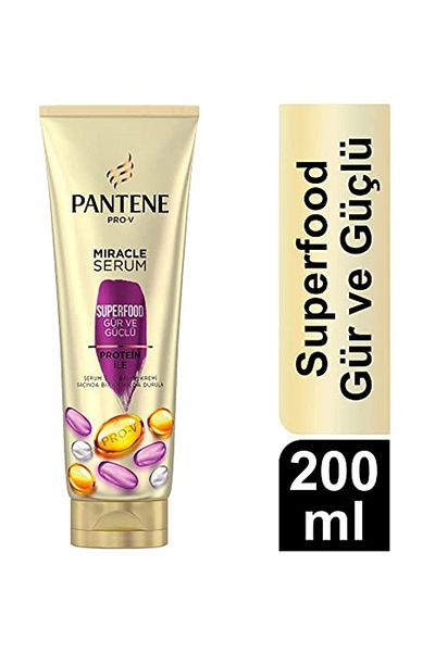Pantene Miracle Superfood Bushy and Strong Serum Hair Care Cream 200 Ml