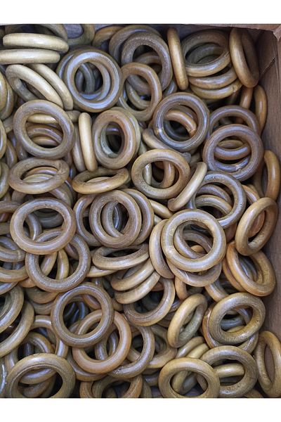 pekars Wooden Ring Hobby for Macrame Rope 500 Pieces