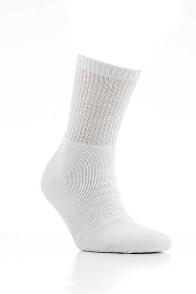 Ekorotti Tennis White Unisex Towel Sports Socks