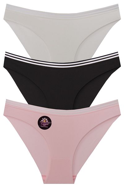 papatya lingerie Chiloți cu laser speciali, fără urme, cu talie elastică, 3 piese