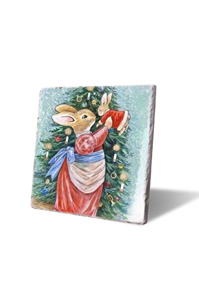 Purple Adv قاعدة أكواب على شكل أرنب عيد الميلاد