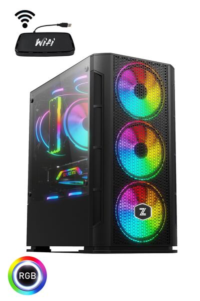 Zeiron Mega 60x I5-3470 16gb 256gb Ssd+500gb Hdd Gtx1650 Oyuncu Masaüstü Bilg...