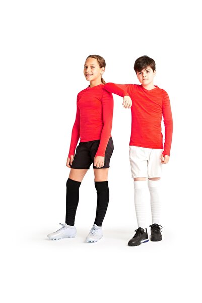 Decathlon Kipsta Kids Football Thermal Underwear - Red - Long Sleeve - Keepdry 500
