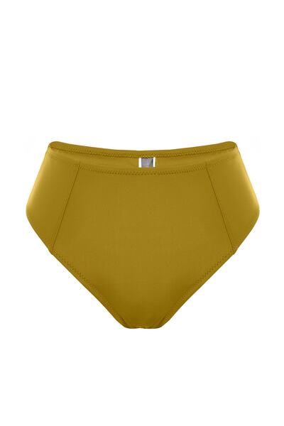 Trendyol Collection Πράσινο ψηλόμεσο κανονικό πόδι μπικίνι TBESS21BA0387