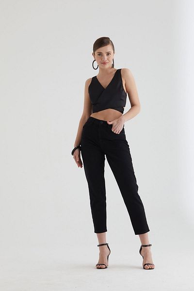 Pantamo Jeans Pantamo Black Boyfriend Women's Jeans