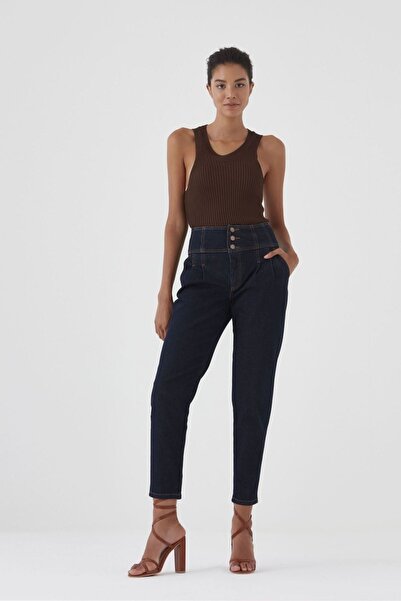 Pantamo Jeans Pantamo Koyu Mavi Cıgarette Women's Jeans