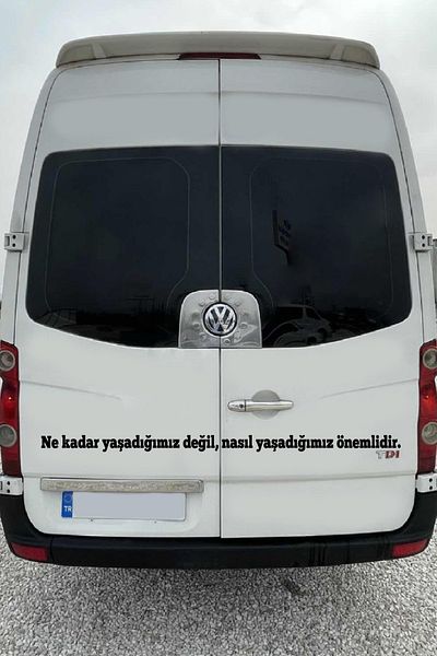 STİCKERCI BEY Cuvinte de scris pe geamul mașinii Autocolant lung - Comercial - Serviciu - Umplut - Cuvinte de scris pe panou de marfă
