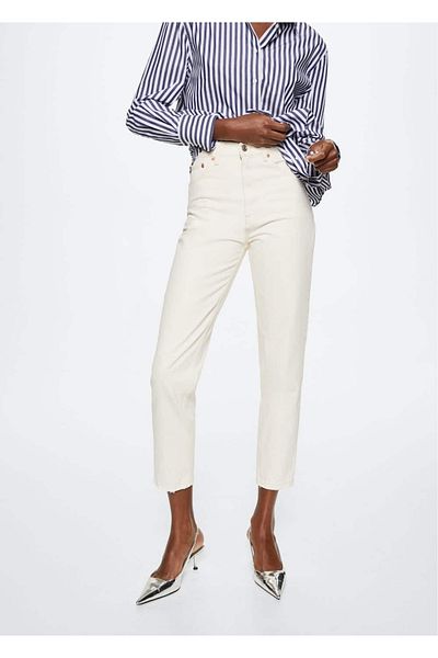 MANGO Woman High Waisted Mom Jean