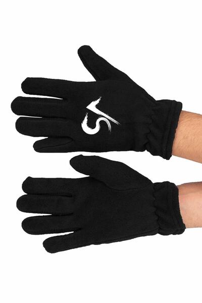 Zeron Tasarım Vs Printed Winter Long Fleece Glove Bll1753