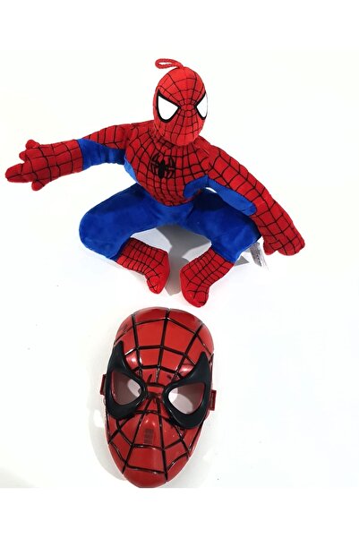 CİGATOYS Peluş Oyuncak Örümcek Adam Ve Spiderman Maskesi
