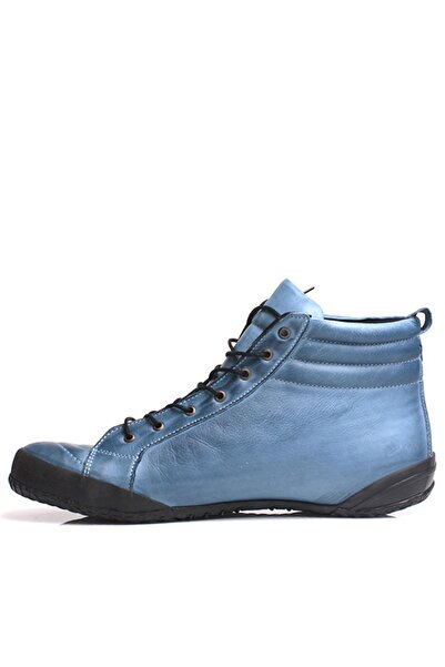 Loggalin 313052 642 Γυναικείες Μπλε Δερμάτινες Μπότες