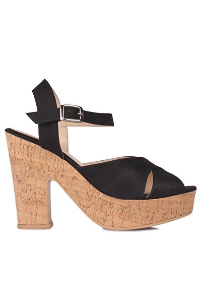 Fitbas 111092 008 Γυναικεία Μαύρα Σουέντ Παπούτσια Πλατφόρμας Μεγάλου & Μικρο...