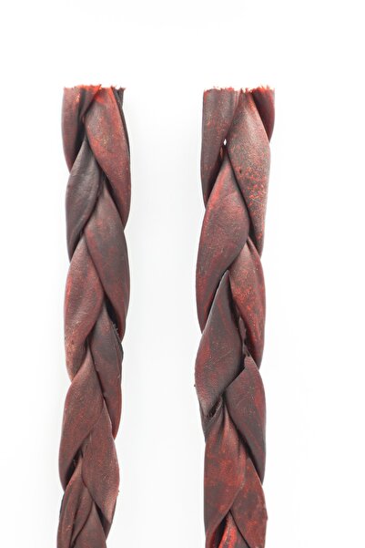 Eva & Wall-e Örgülü Kolajen Çubuklar 2’li Kırmızı 30cm Köpek Kemirme Çubuğu Köpek Kemiği Orta Ve Büyük Irklar