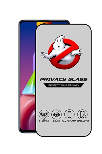 CaseArt Samsung Galaxy M51 Tam Kaplayan Gizli Hayalet Temperli Ekran Koruycu Cam
